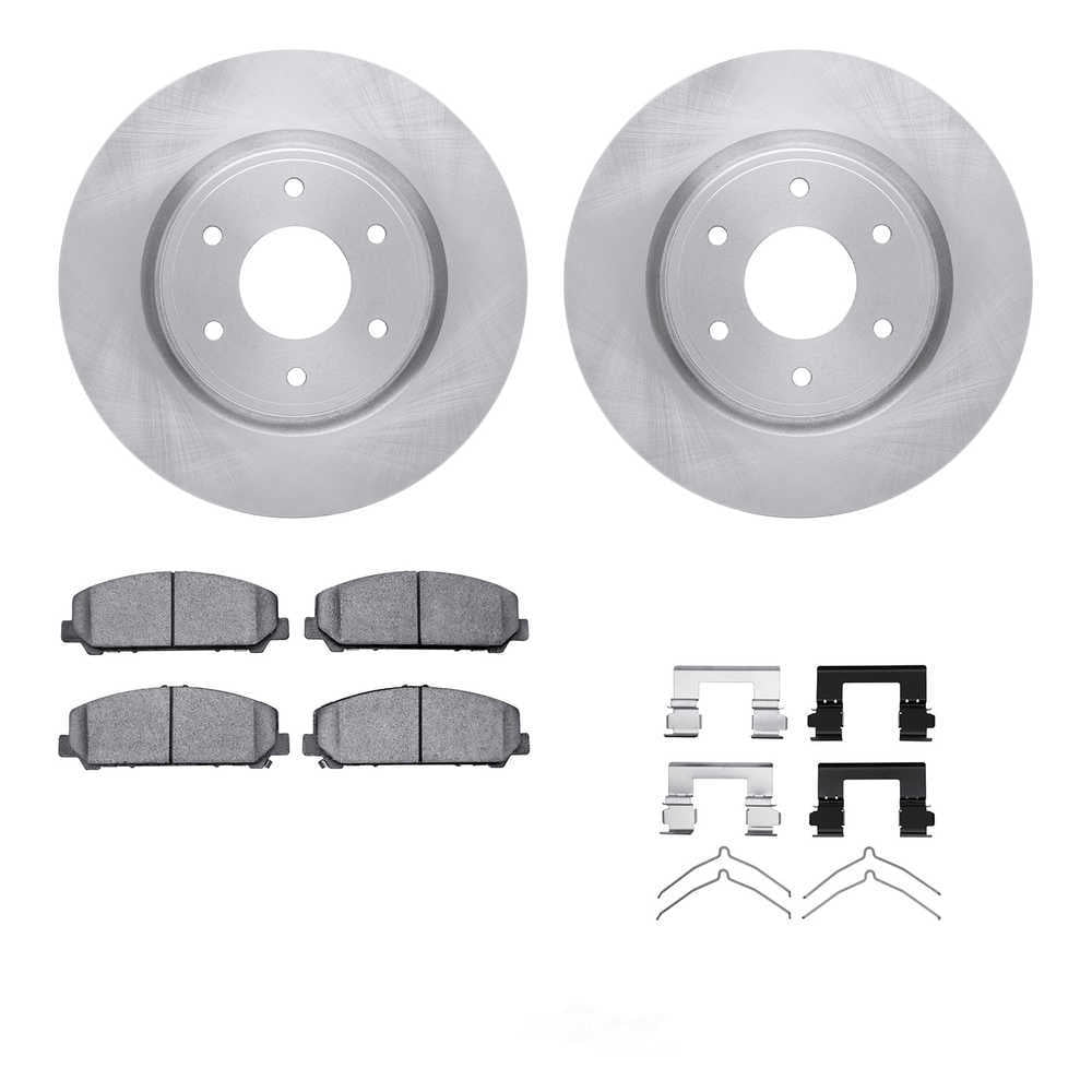 Dynamic Friction Company 6212-67001 DFC Rotors with Heavy Duty Brake Pads includes Hardware