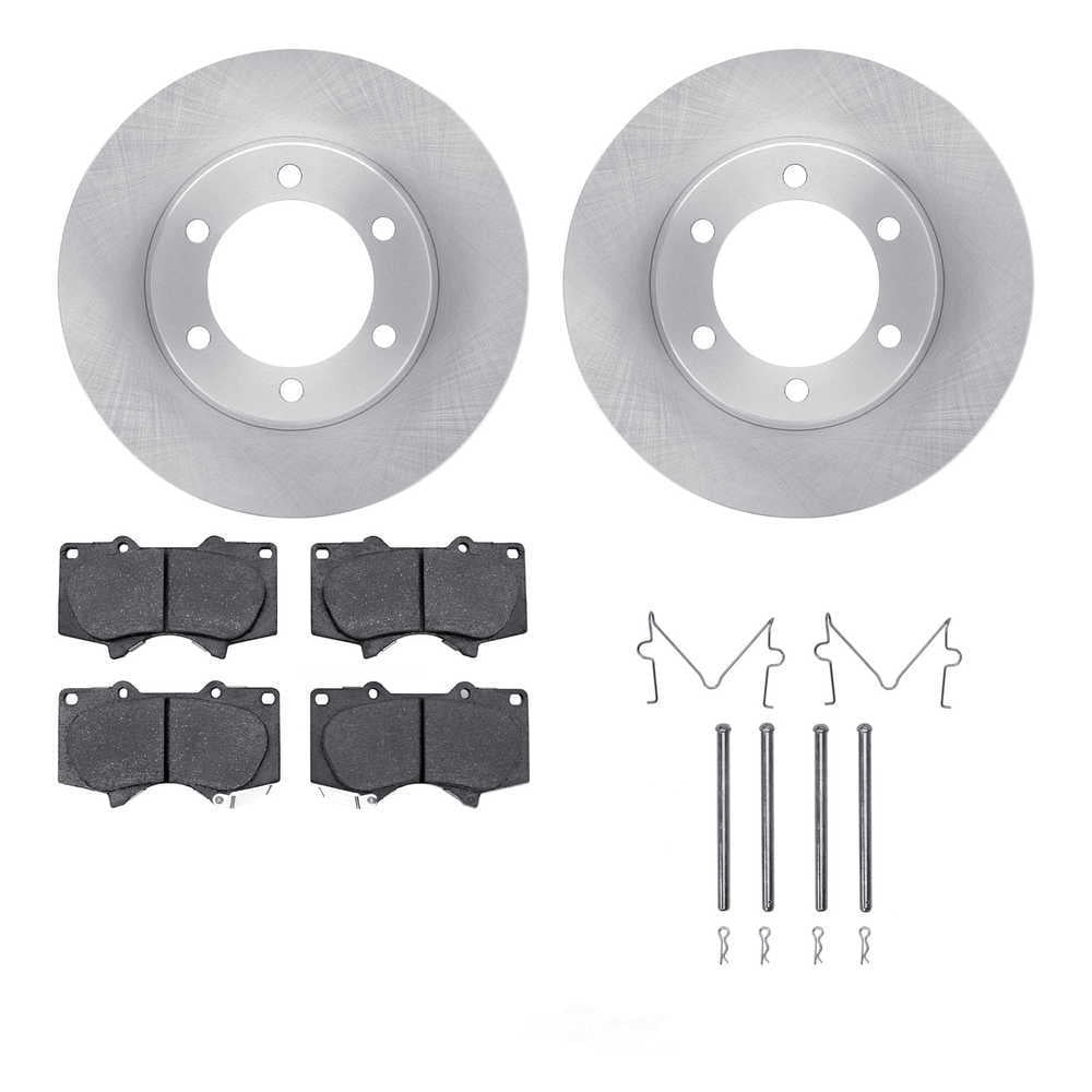 Dynamic Friction Company 6212-76002 DFC Rotors with Heavy Duty Brake Pads includes Hardware