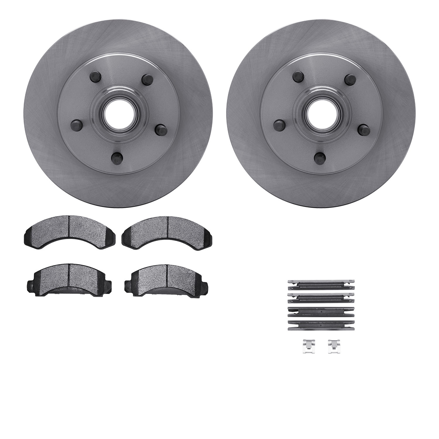 Dynamic Friction Company Front Brake Rotors with Heavy Duty Brake Pads includes Hardware 6212-99310