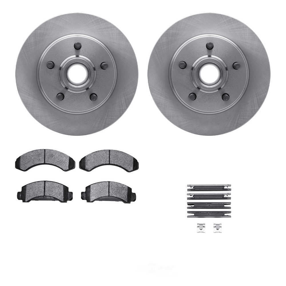 Dynamic Friction Company 6212-99318 DFC Rotors with Heavy Duty Brake Pads includes Hardware