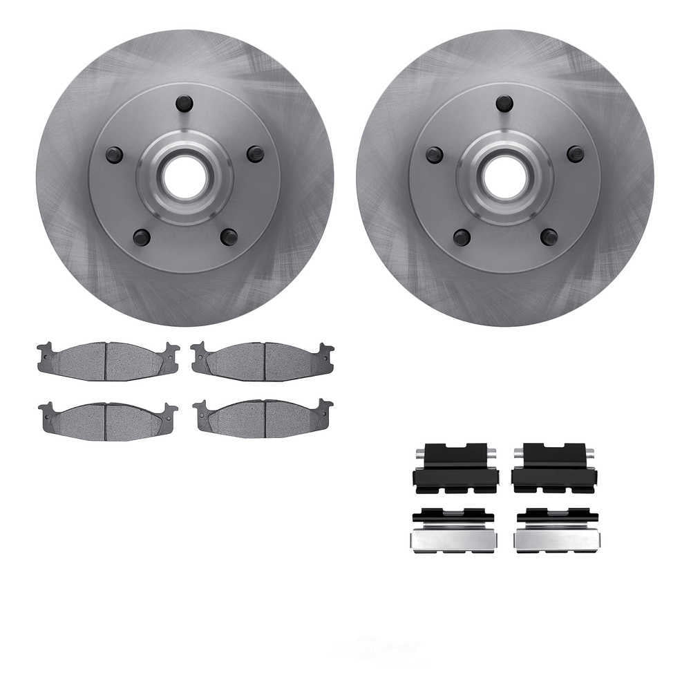 Dynamic Friction Company 6212-99327 DFC Rotors with Heavy Duty Brake Pads includes Hardware