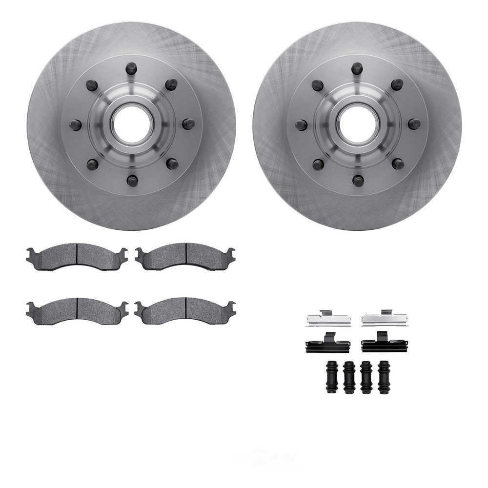 Dynamic Friction Company 6212-99351 DFC Rotors with Heavy Duty Brake Pads includes Hardware