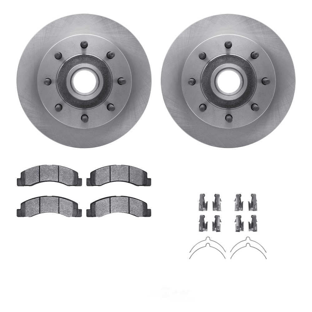 Dynamic Friction Company 6212-99453 DFC Rotors with Heavy Duty Brake Pads includes Hardware