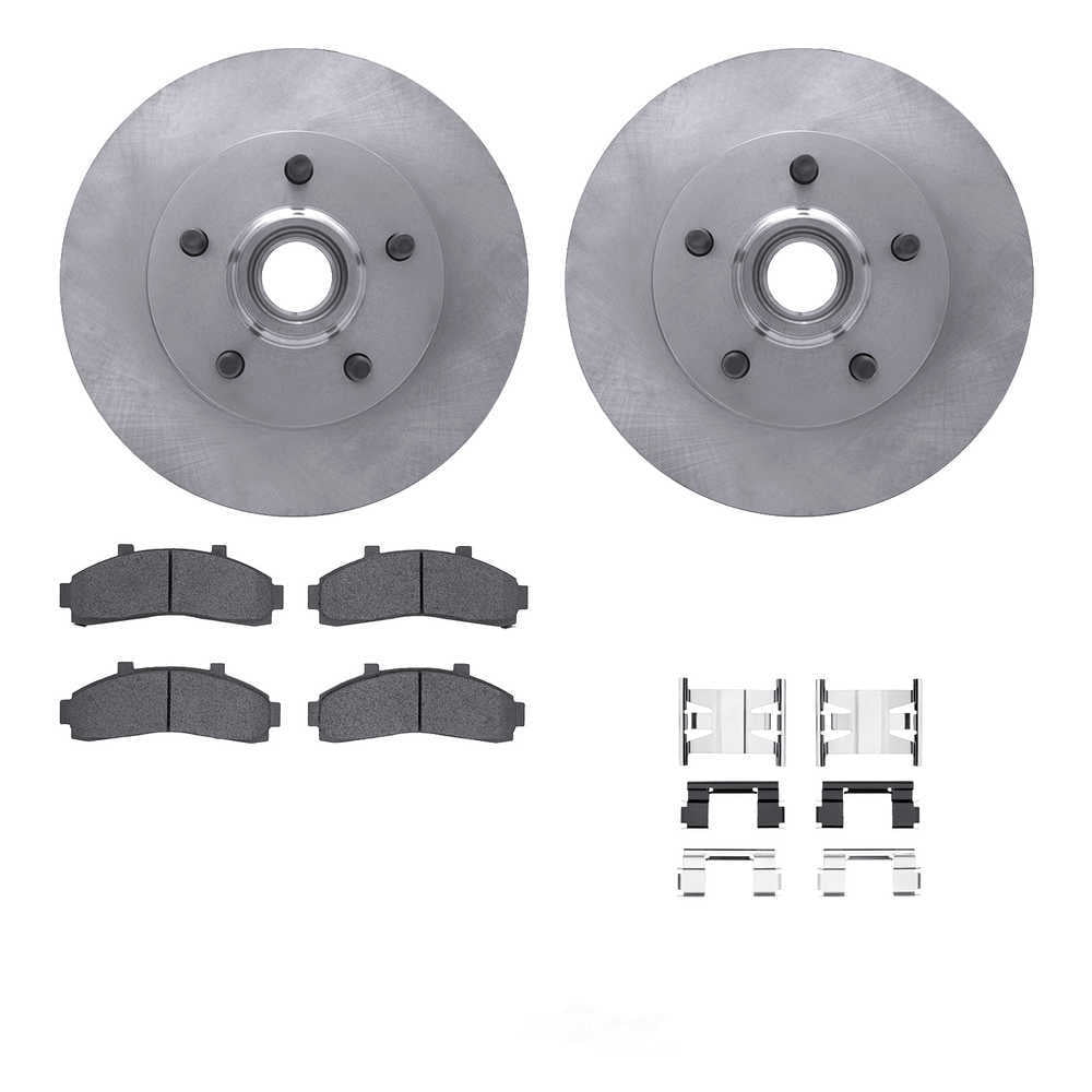 Dynamic Friction Company 6212-99459 DFC Rotors with Heavy Duty Brake Pads includes Hardware