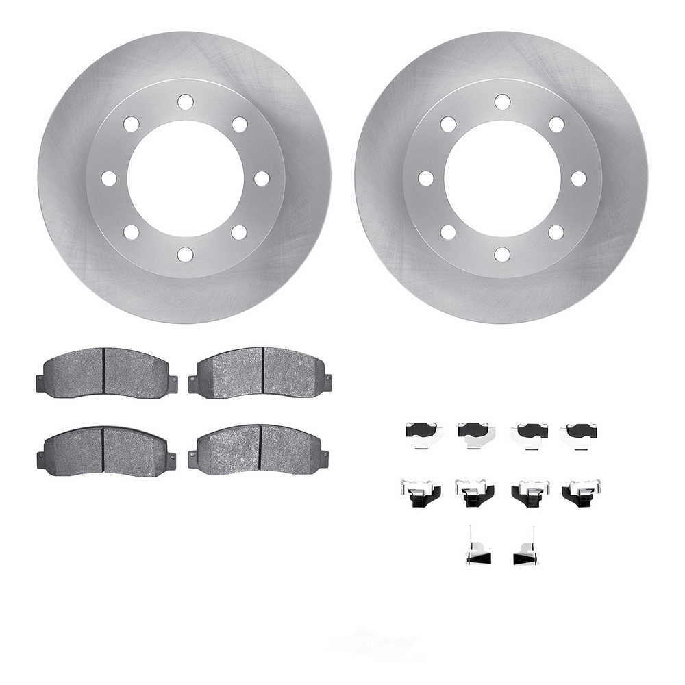 Dynamic Friction Company 6212-99597 DFC Rotors with Heavy Duty Brake Pads includes Hardware