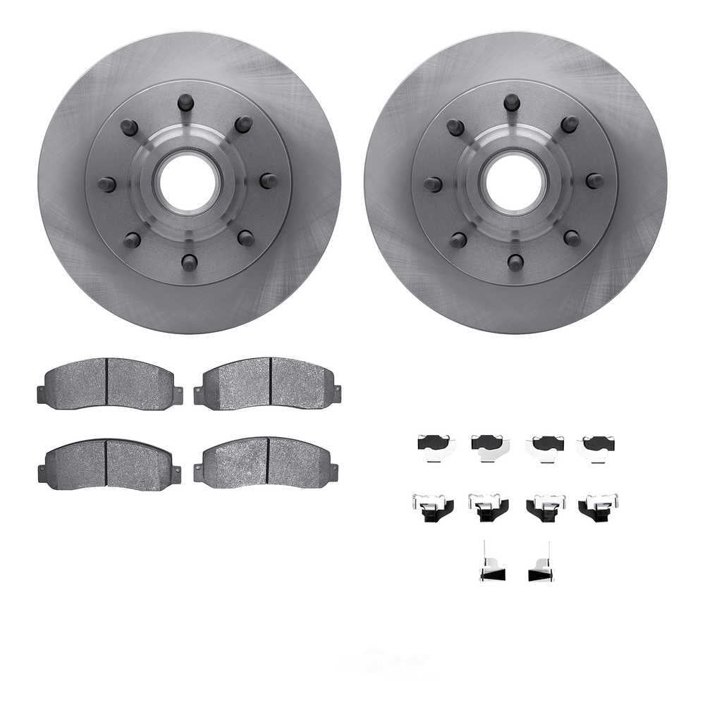 Dynamic Friction Company 6212-99645 DFC Rotors with Heavy Duty Brake Pads includes Hardware
