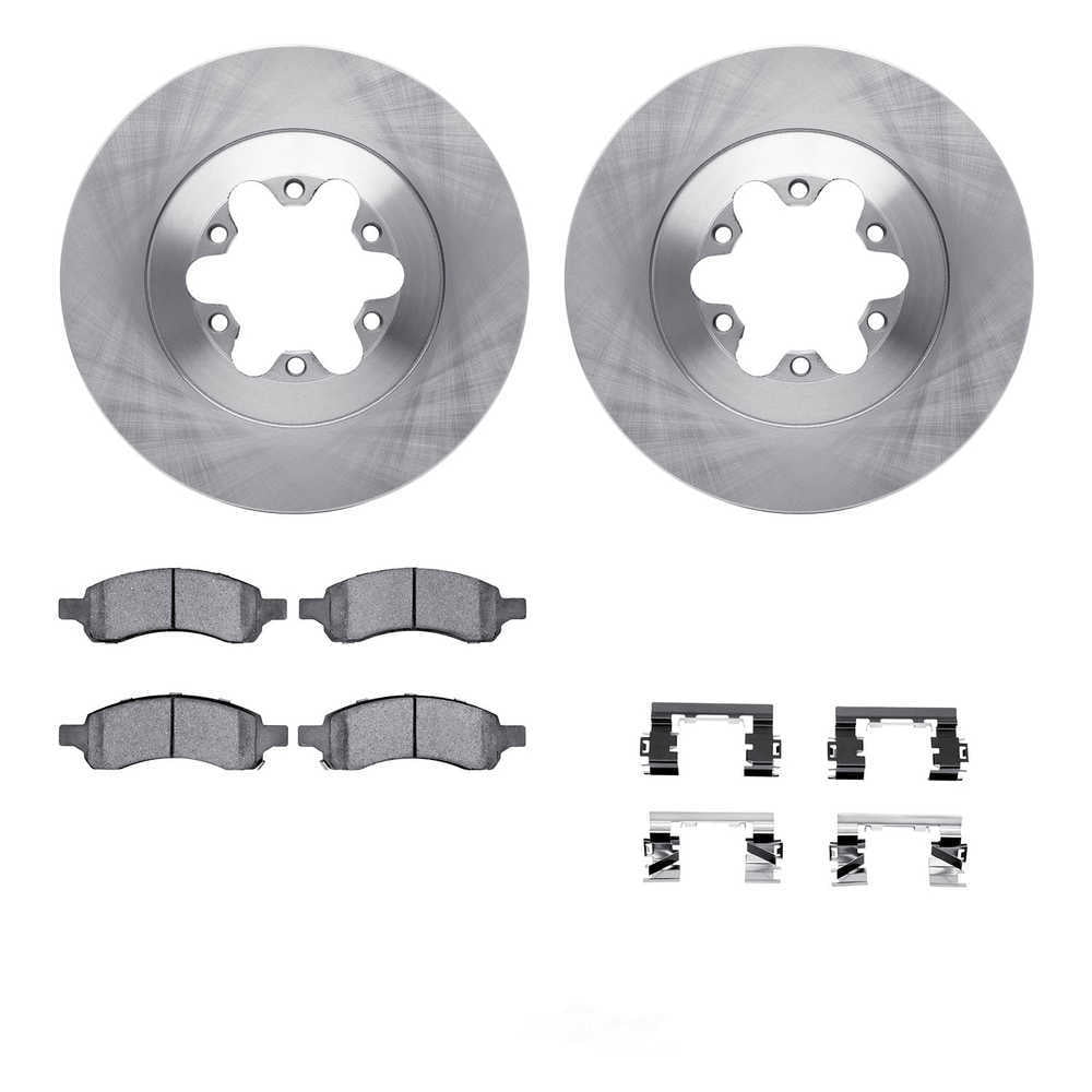 Dynamic Friction Company 6412-48124 DFC Rotors with Ultimate Duty Performance Brake Pads includes