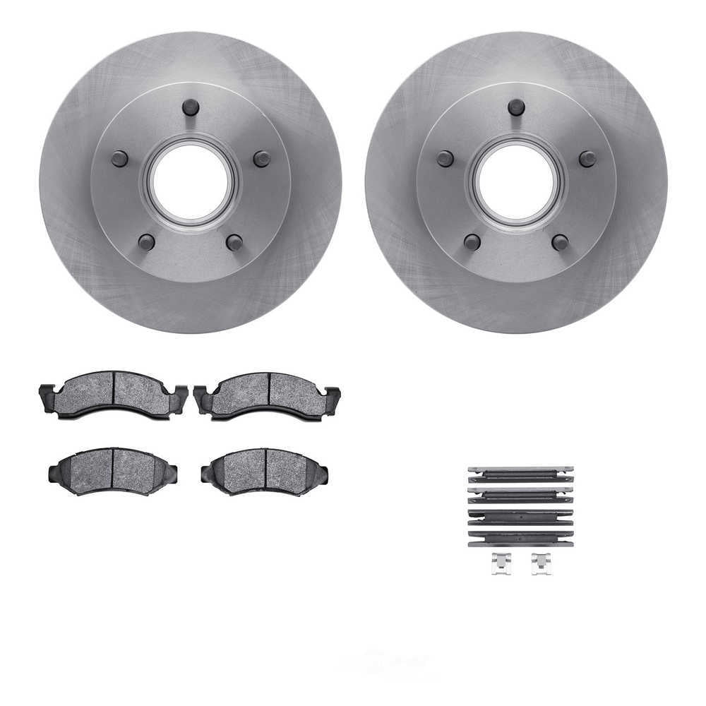 Dynamic Friction Company 6412-54040 DFC Rotors with Ultimate Duty Performance Brake Pads includes