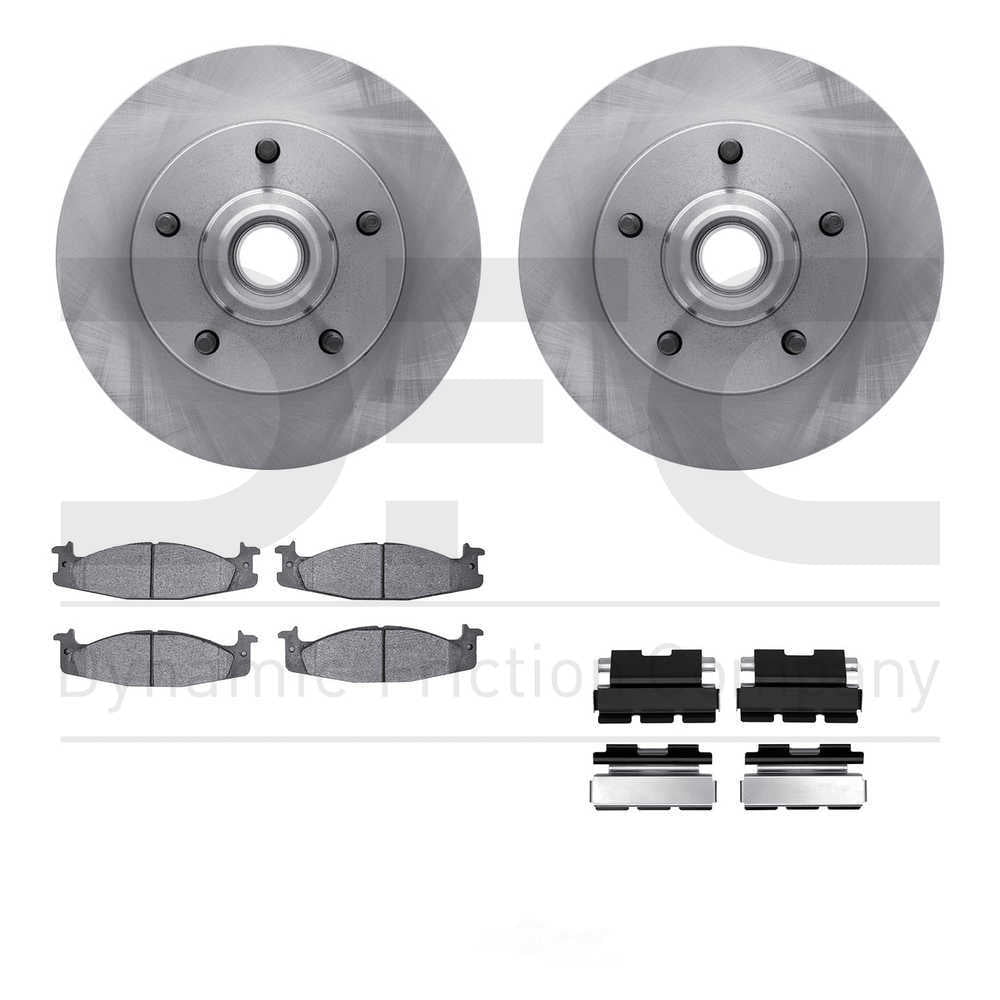 Dynamic Friction Company 6412-54062 DFC Rotors with Ultimate Duty Performance Brake Pads includes