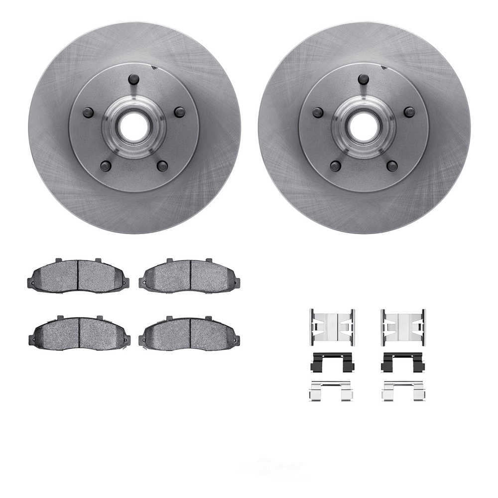 Dynamic Friction Company 6412-54095 DFC Rotors with Ultimate Duty Performance Brake Pads includes