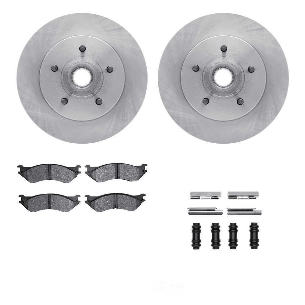 Dynamic Friction Company 6412-54113 DFC Rotors with Ultimate Duty Performance Brake Pads includes