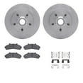 thumbnail image 1 of Dynamic Friction Company Front Brake Rotors with Ultimate Duty Performance Brake Pads includes Hardware 6412-54155, 1 of 3