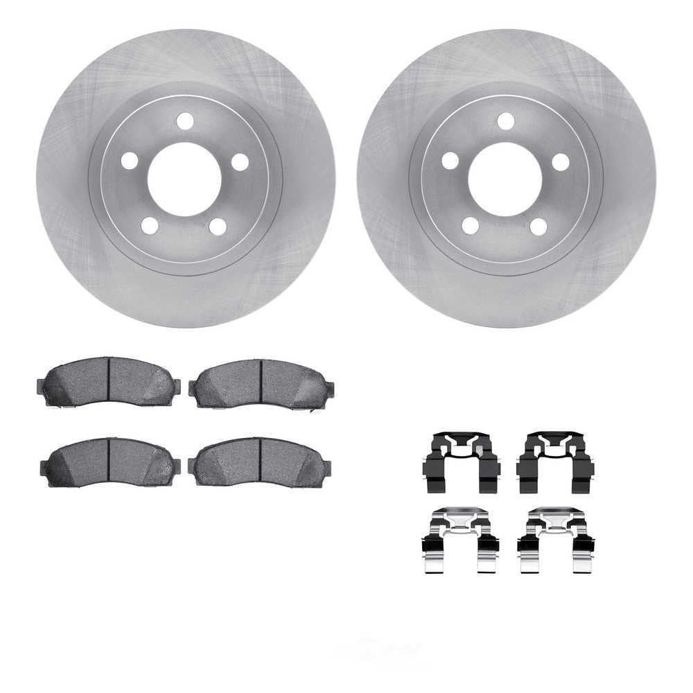 Dynamic Friction Company 6412-54170 DFC Rotors with Ultimate Duty Performance Brake Pads includes