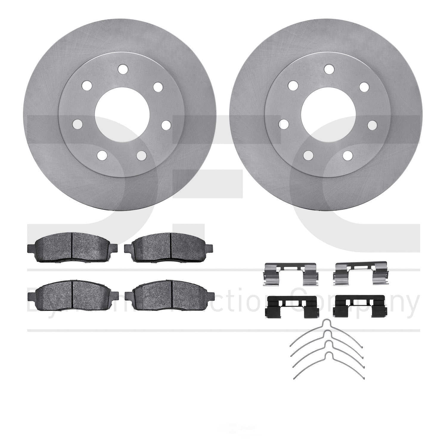 Dynamic Friction Company 6412-54218 DFC Rotors with Ultimate Duty Performance Brake Pads includes