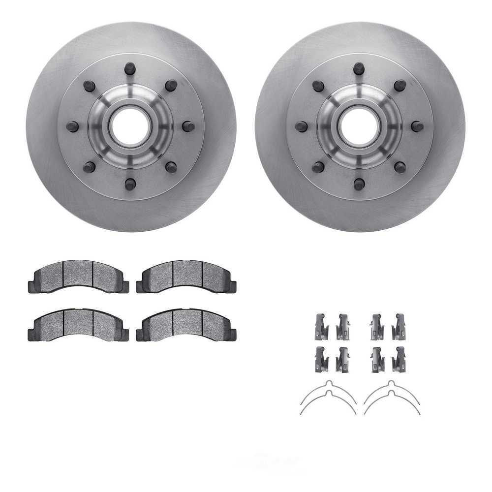 Dynamic Friction Company 6412-54227 DFC Rotors with Ultimate Duty Performance Brake Pads includes