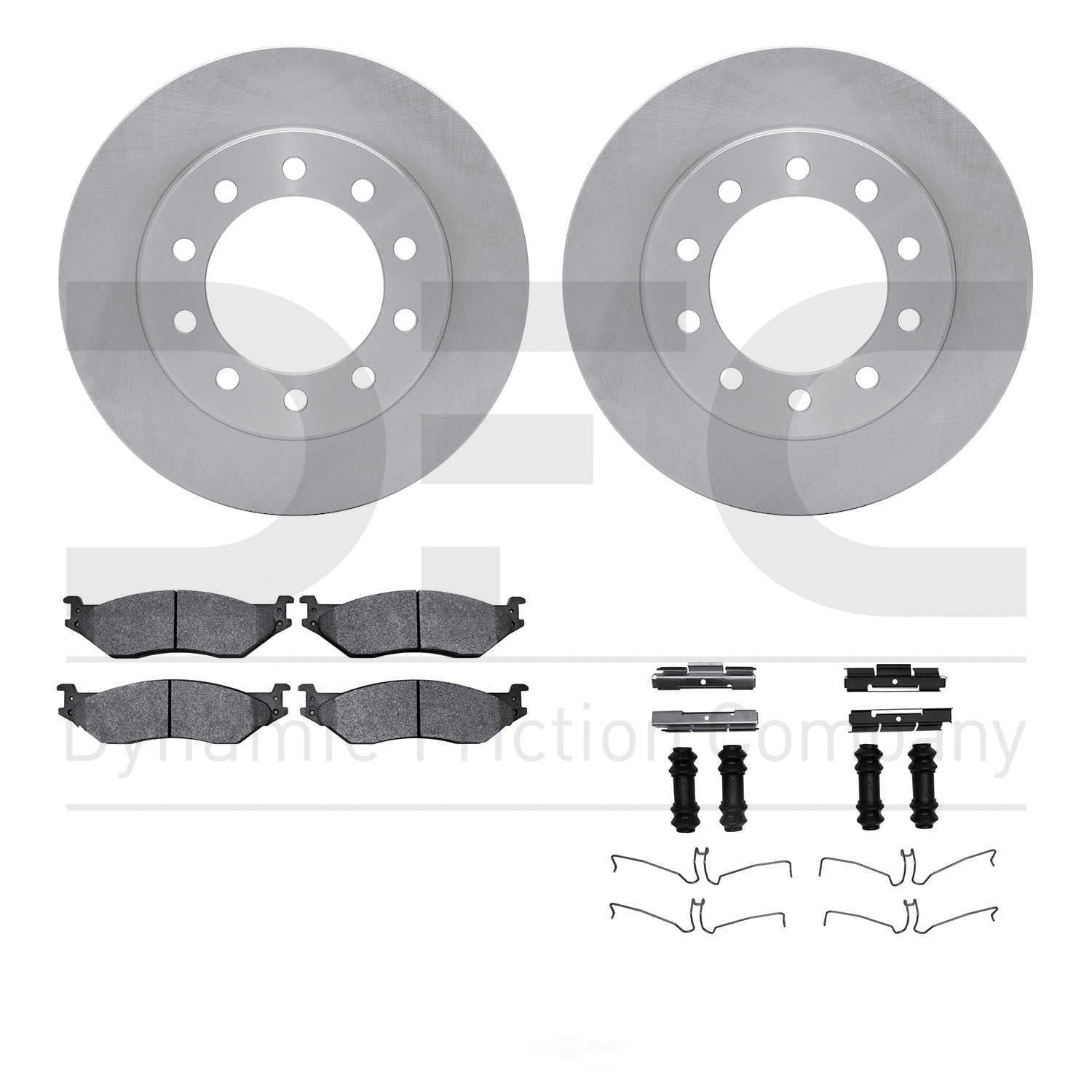 Dynamic Friction Company 6412-54236 DFC Rotors with Ultimate Duty Performance Brake Pads includes