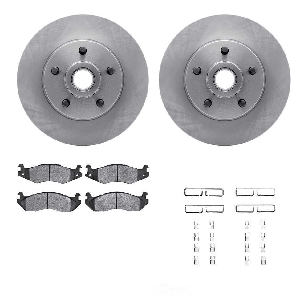Dynamic Friction Company 6412-66008 DFC Rotors with Ultimate Duty Performance Brake Pads includes