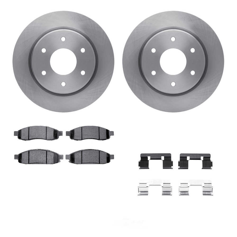 Dynamic Friction Company 6412-67007 DFC Rotors with Ultimate Duty Performance Brake Pads includes