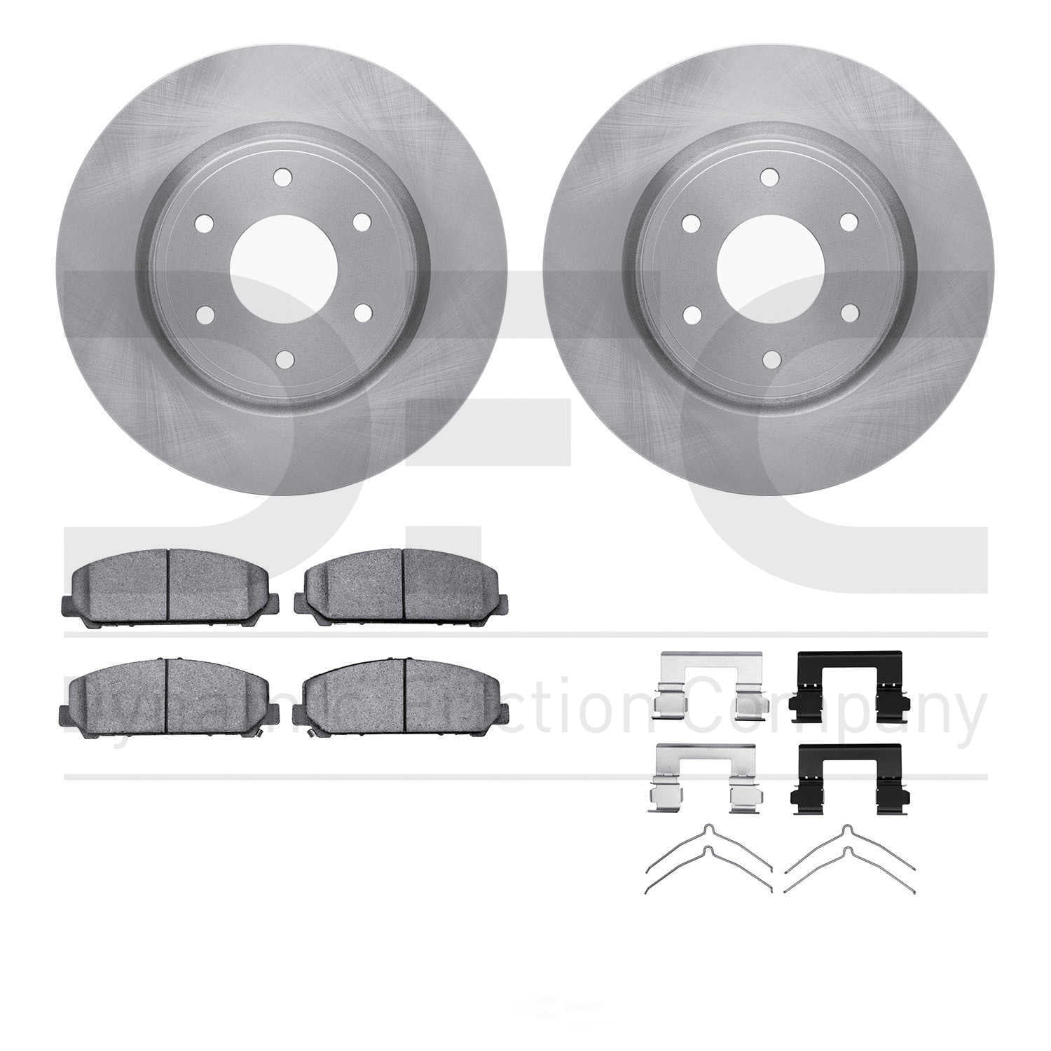 Dynamic Friction Company 6412-67010 DFC Rotors with Ultimate Duty Performance Brake Pads includes