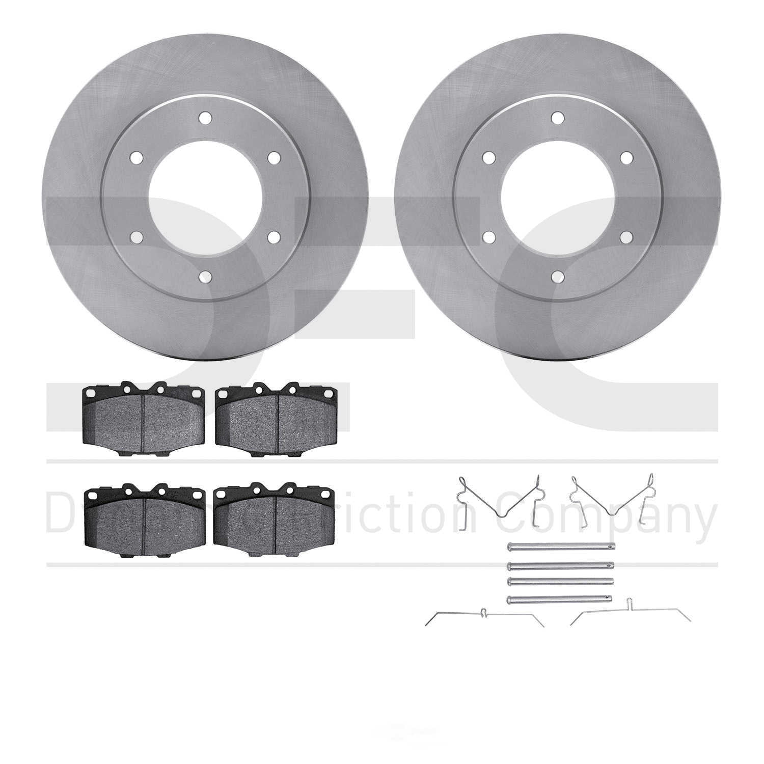 Dynamic Friction Company 6412-76004 DFC Rotors with Ultimate Duty Performance Brake Pads includes