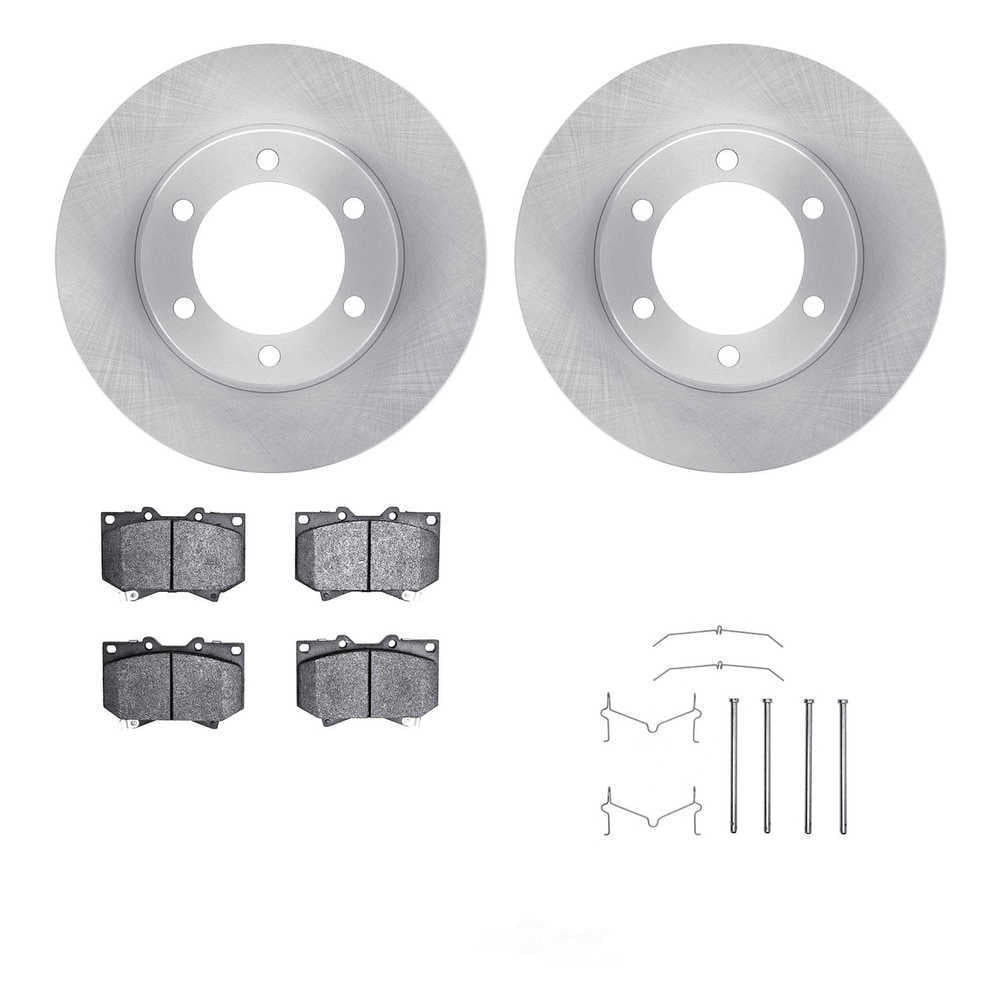 Dynamic Friction Company 6412-76037 DFC Rotors with Ultimate Duty Performance Brake Pads includes