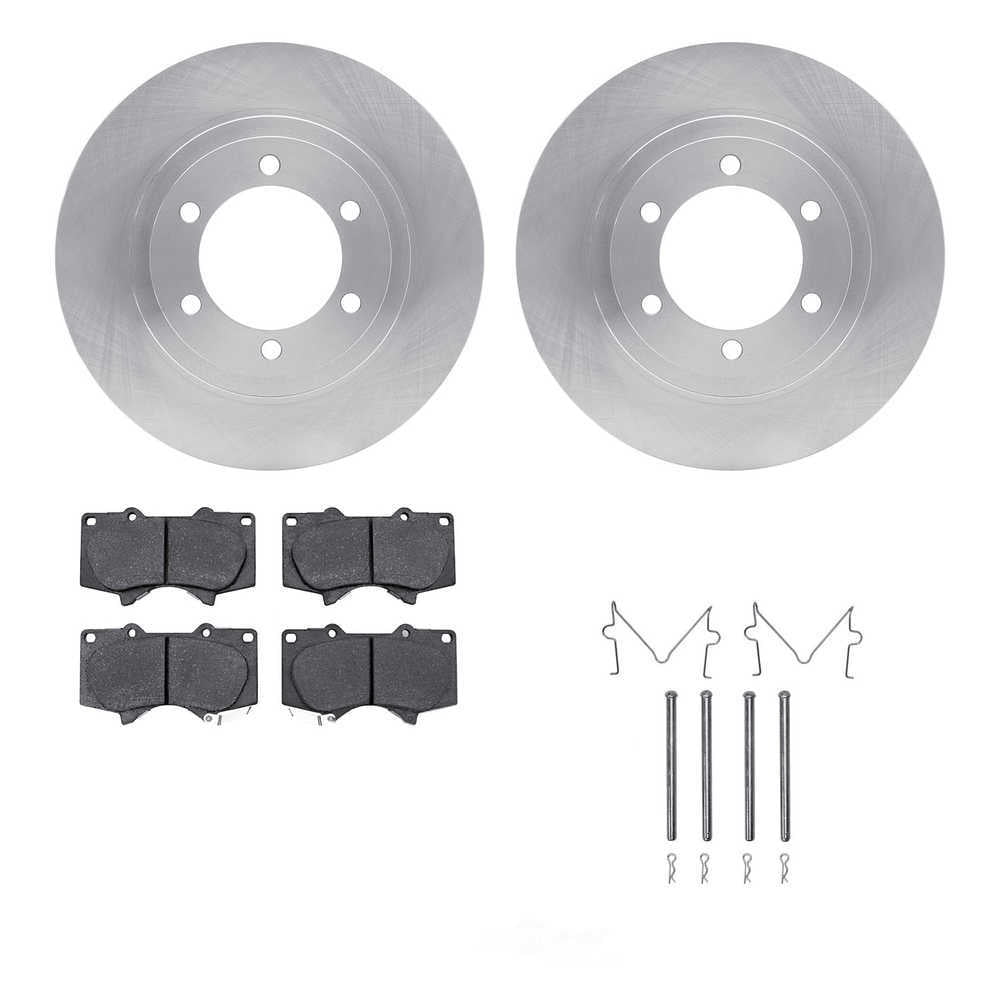 Dynamic Friction Company 6412-76043 DFC Rotors with Ultimate Duty Performance Brake Pads includes