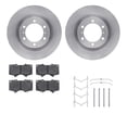 thumbnail image 1 of Dynamic Friction Company Front Brake Rotors with Ultimate Duty Performance Brake Pads includes Hardware 6412-76064, 1 of 3