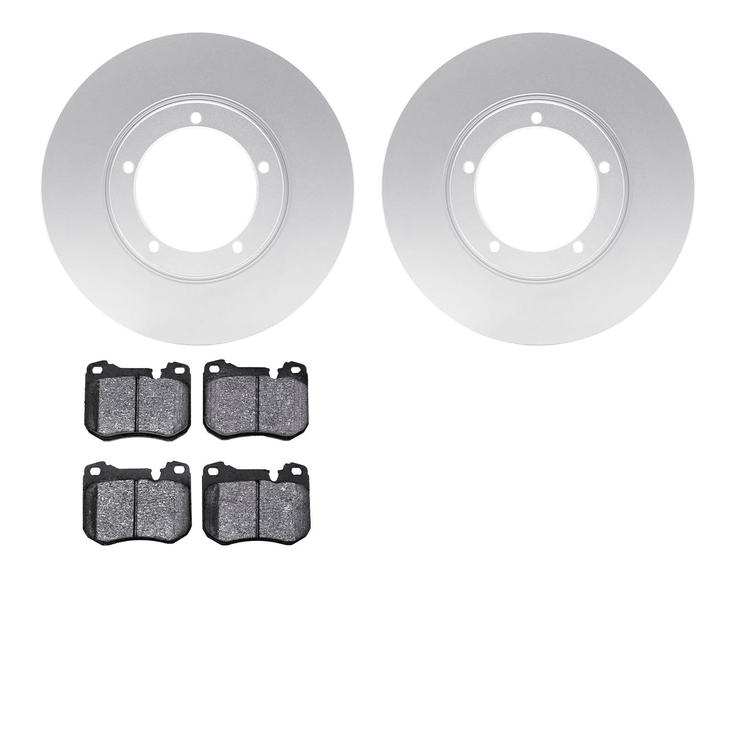 Dynamic Friction Company Front Geospec Brake Rotors with 5000 Advanced Brake Pads 4502-02027
