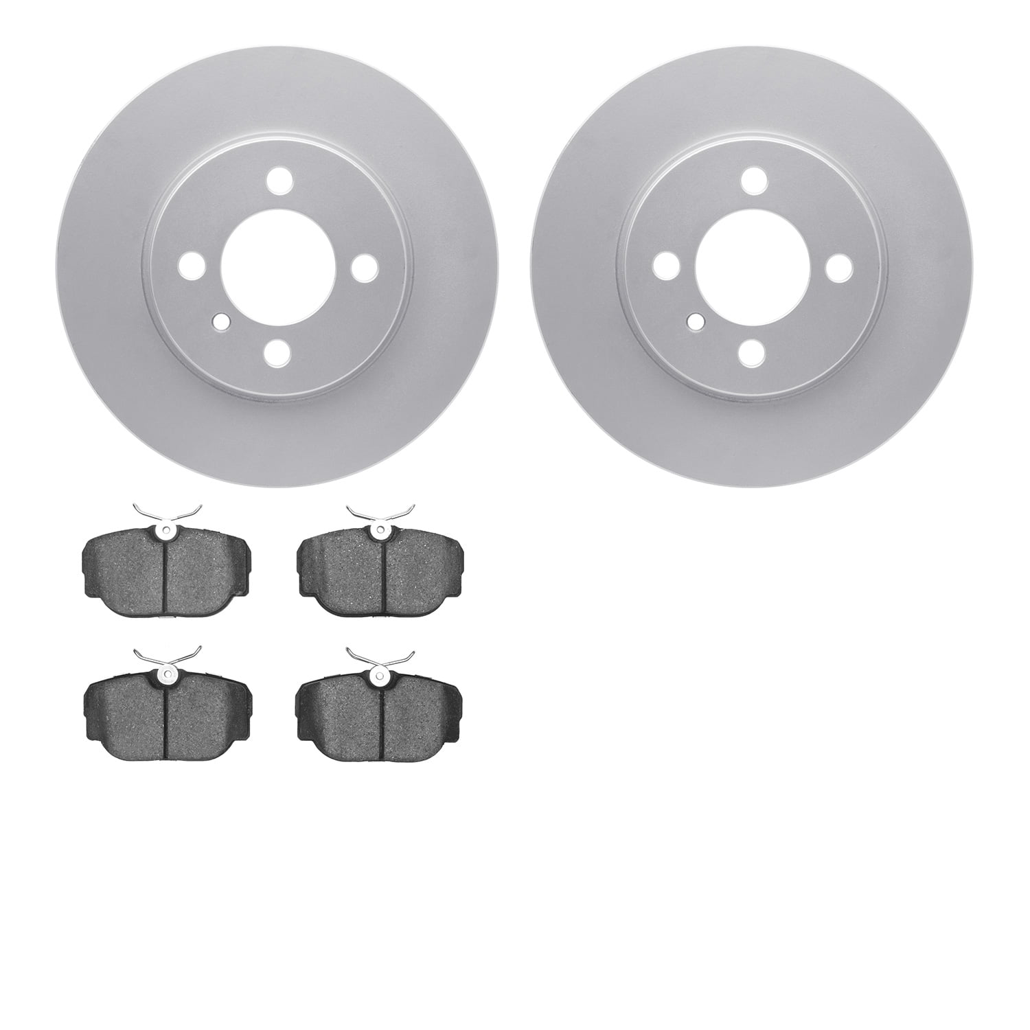 Dynamic Friction Company Front Geospec Brake Rotors with 5000 Advanced Brake Pads 4502-31061