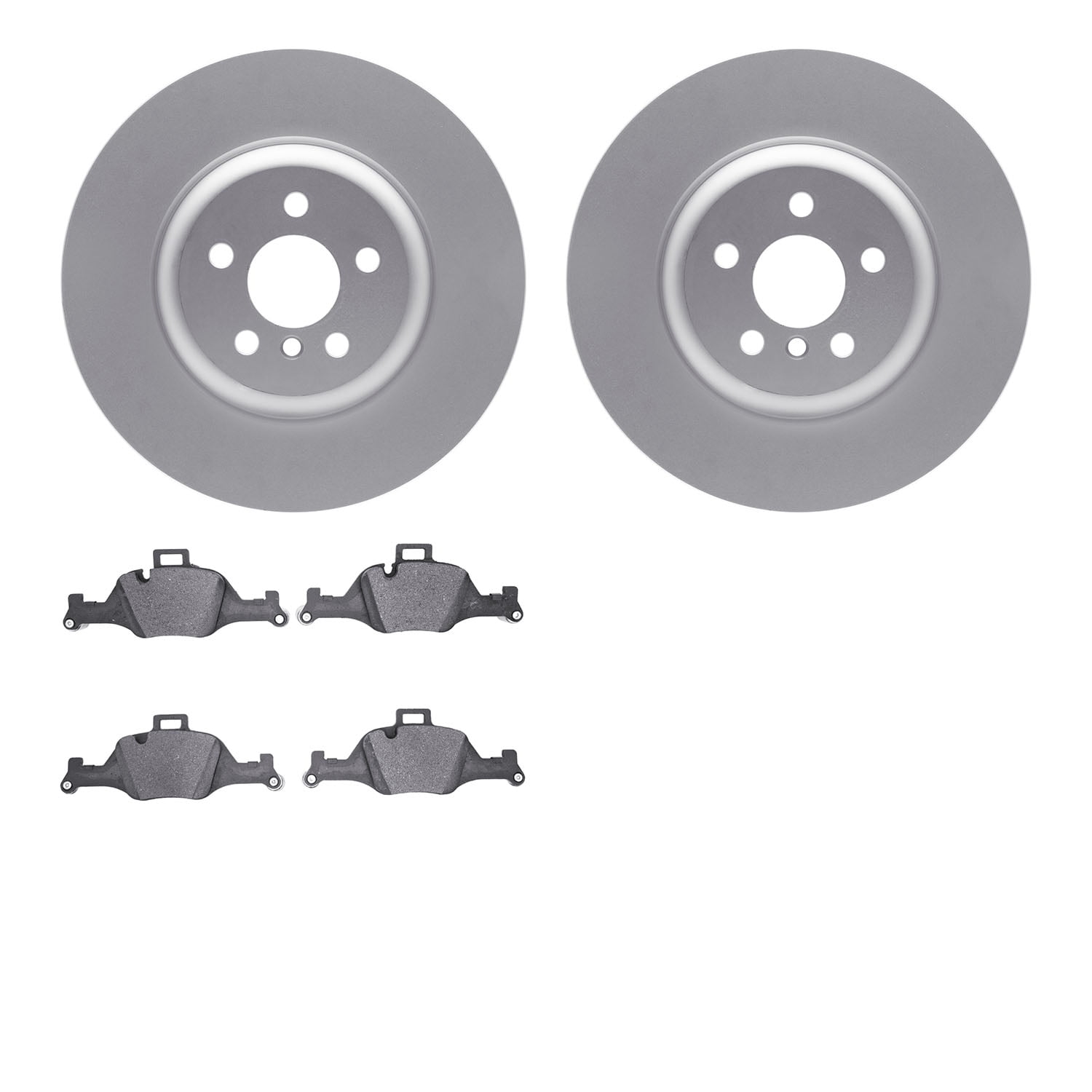 Dynamic Friction Company Front Geospec Brake Rotors with 5000 Advanced Brake Pads 4502-31283