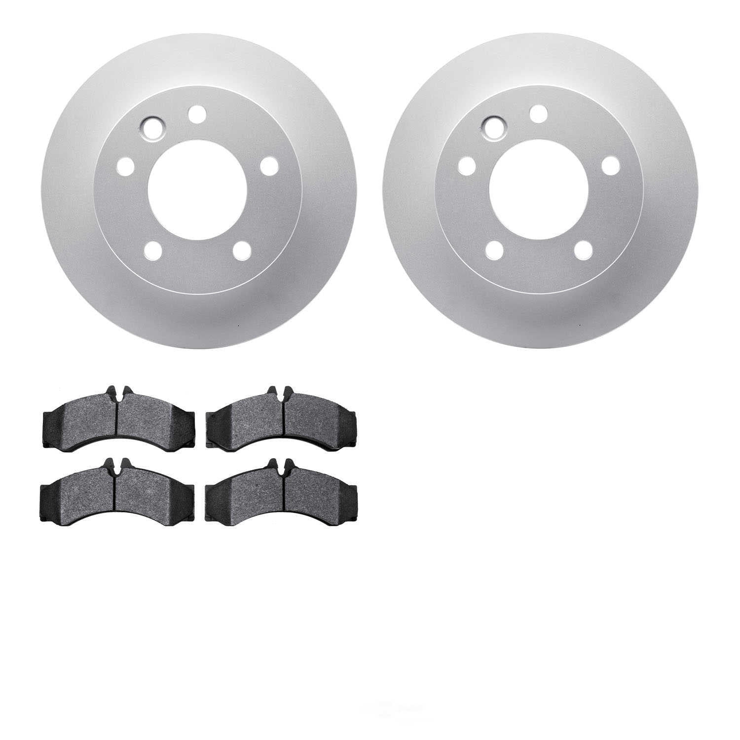 Dynamic Friction Company 4502-40101 DFC GEOSPEC Rotors with 5000 Advanced Brake Pads