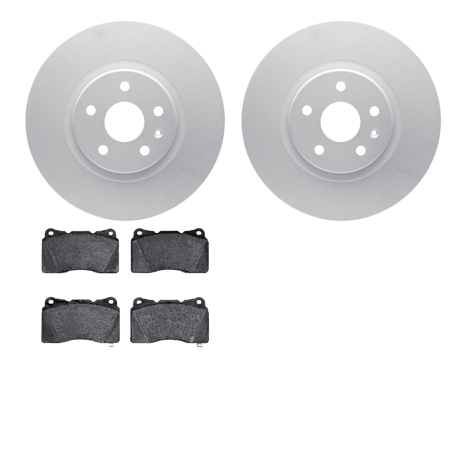 Dynamic Friction Company Front Geospec Brake Rotors with 5000 Advanced Brake Pads 4502-45063