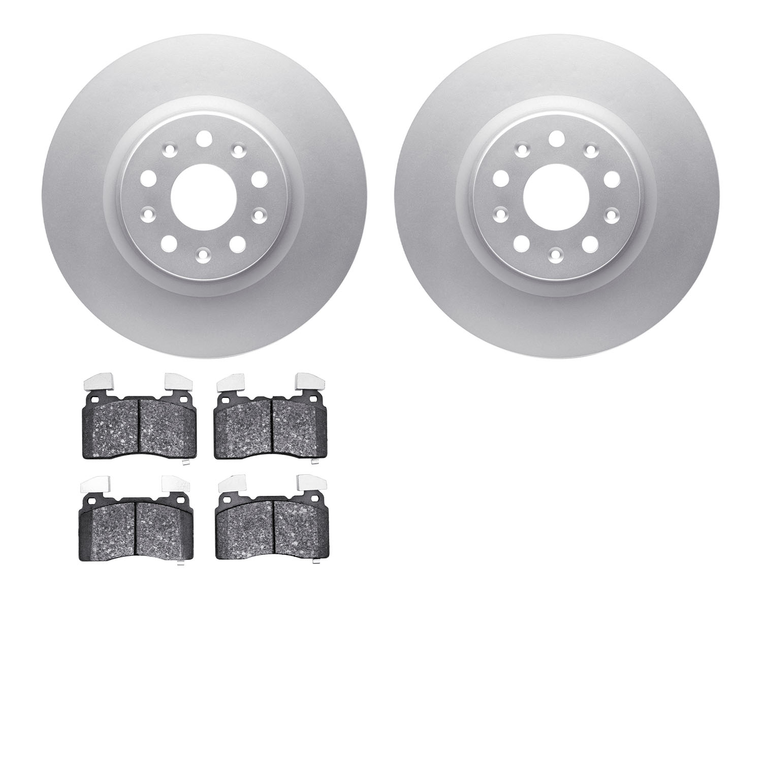 Dynamic Friction Company Front Geospec Brake Rotors with 5000 Advanced Brake Pads 4502-46108
