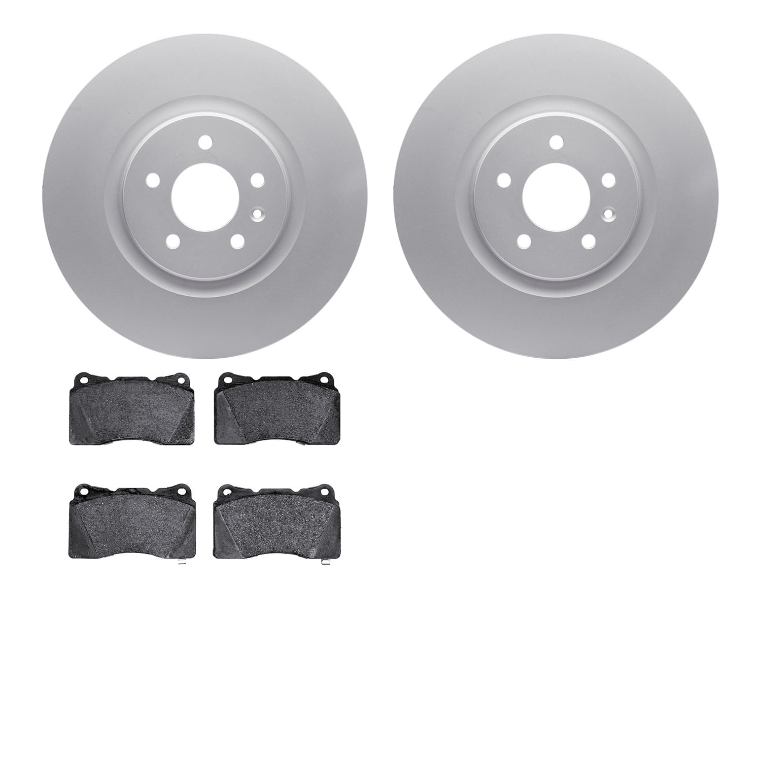 Dynamic Friction Company Front Geospec Brake Rotors with 5000 Advanced Brake Pads 4502-46118