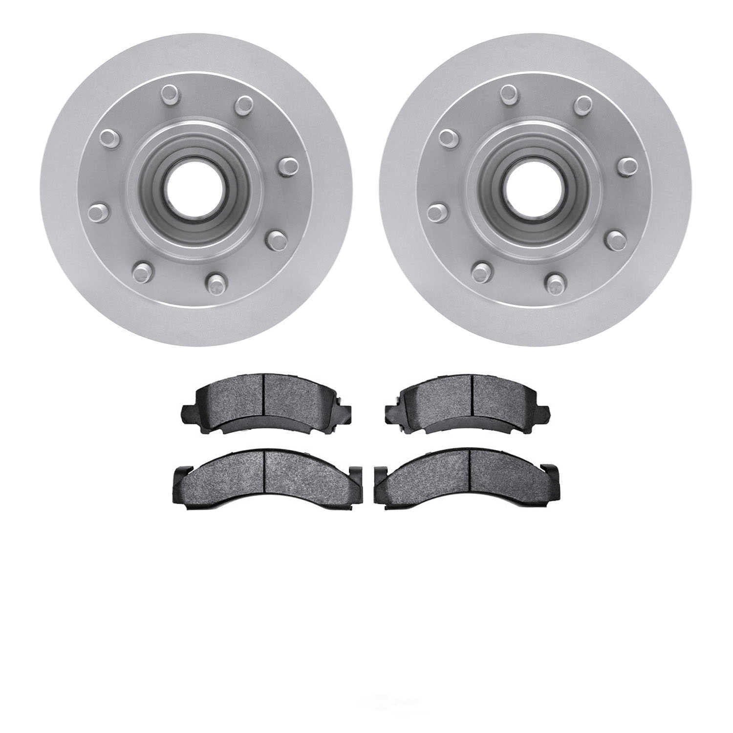 Dynamic Friction Company 4502-48024 DFC GEOSPEC Rotors with 5000 Advanced Brake Pads