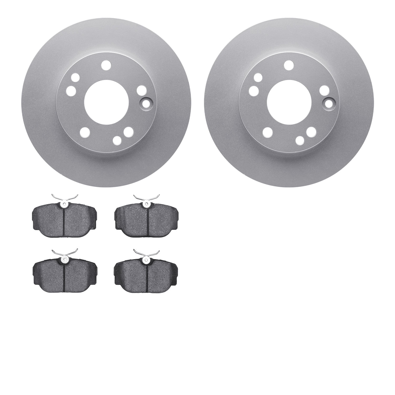 Dynamic Friction Company Front Geospec Brake Rotors with 5000 Advanced Brake Pads 4502-63081