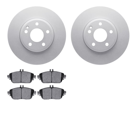Dynamic Friction Company Front Geospec Brake Rotors with 5000 Advanced Brake Pads 4502-63197