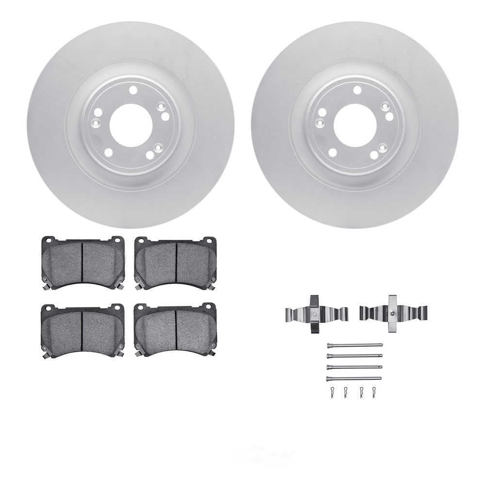 Dynamic Friction Company 4512-03145 DFC GEOSPEC Coated Rotors with 5000 Brake Pads - Ceramic and