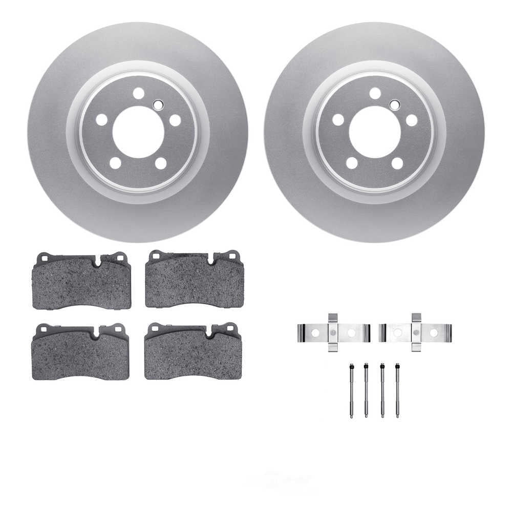 Dynamic Friction Company 4512-11048 DFC GEOSPEC Coated Rotors with 5000 Brake Pads - Ceramic and