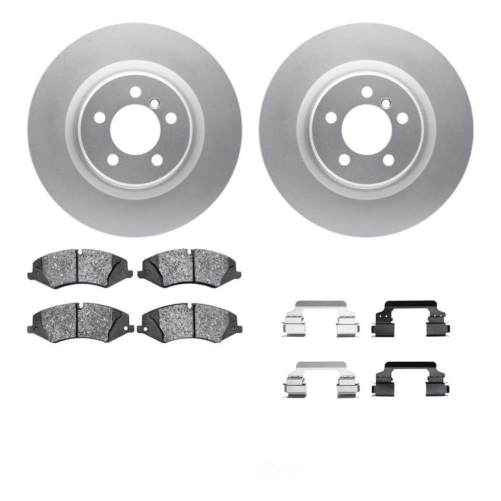 Dynamic Friction Company 4512-11049 DFC GEOSPEC Coated Rotors with 5000 Brake Pads - Ceramic and