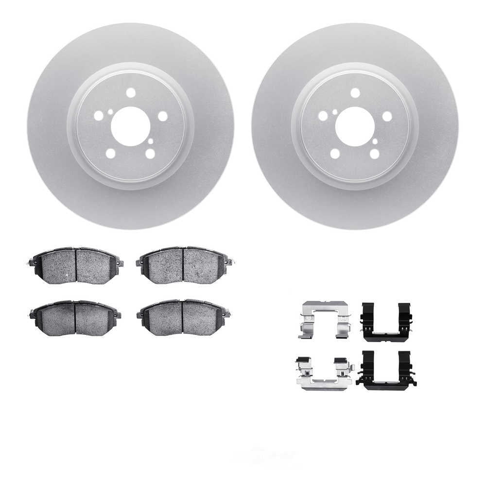 Dynamic Friction Company 4512-13060 DFC GEOSPEC Coated Rotors with 5000 Brake Pads - Ceramic and