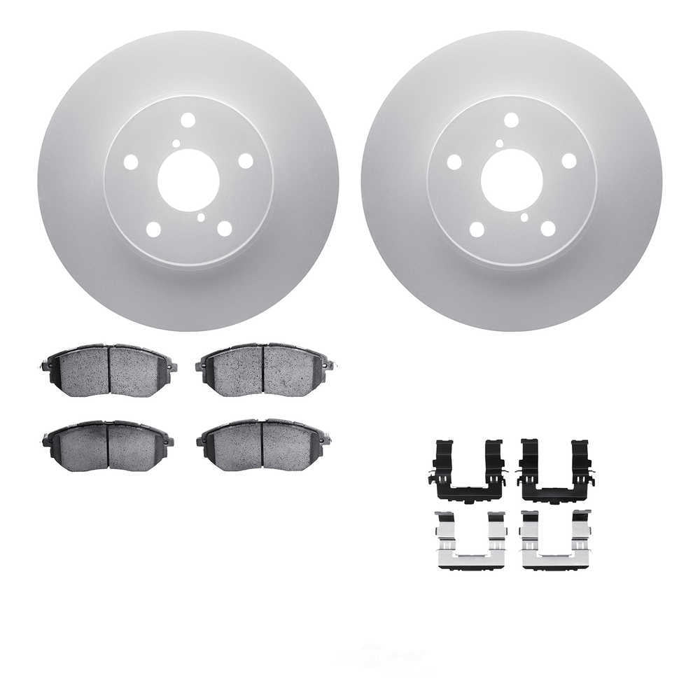 Dynamic Friction Company 4512-13070 DFC GEOSPEC Coated Rotors with 5000 Brake Pads - Ceramic and