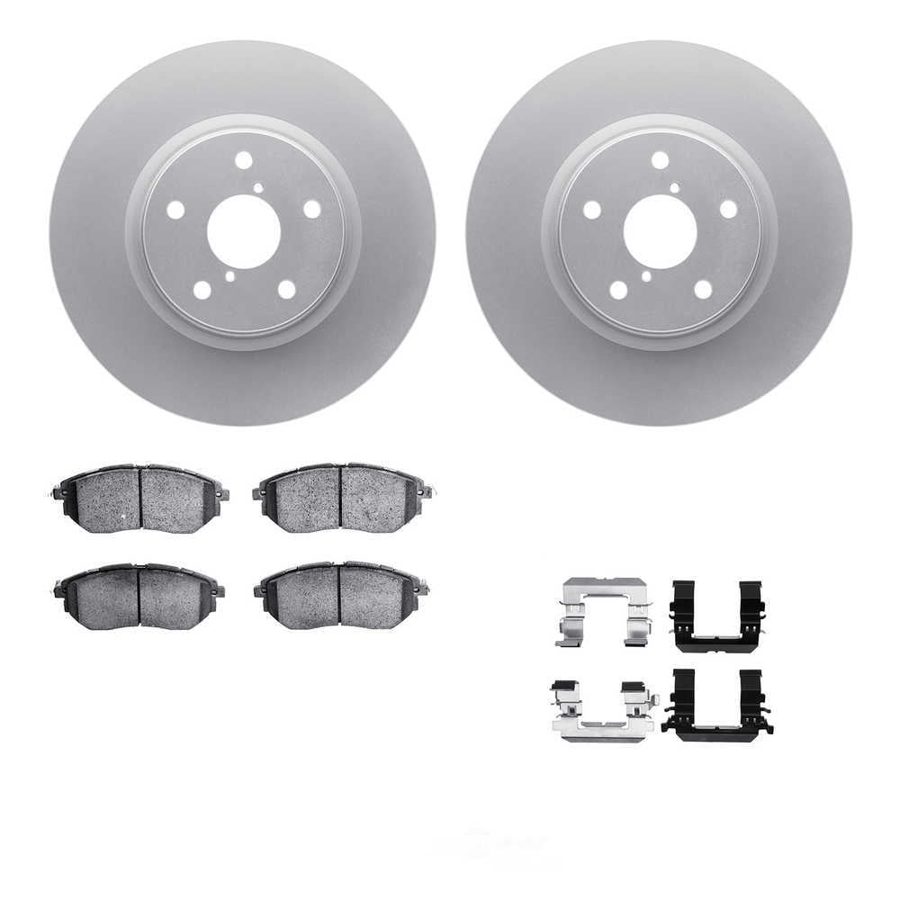 Dynamic Friction Company 4512-13080 DFC GEOSPEC Coated Rotors with 5000 Brake Pads - Ceramic and