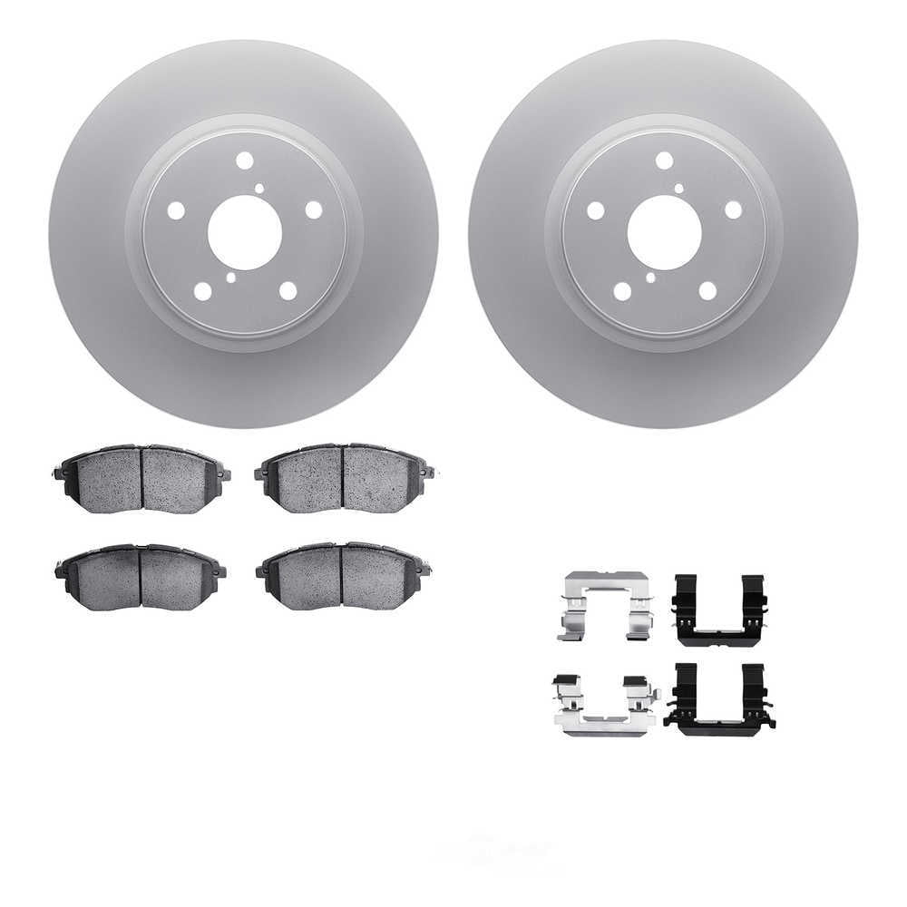 Dynamic Friction Company 4512-13081 DFC GEOSPEC Coated Rotors with 5000 Brake Pads - Ceramic and