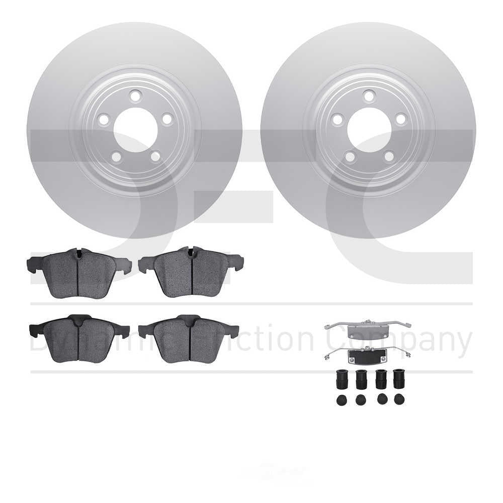 Dynamic Friction Company 4512-20049 DFC GEOSPEC Coated Rotors with 5000 Brake Pads - Ceramic and