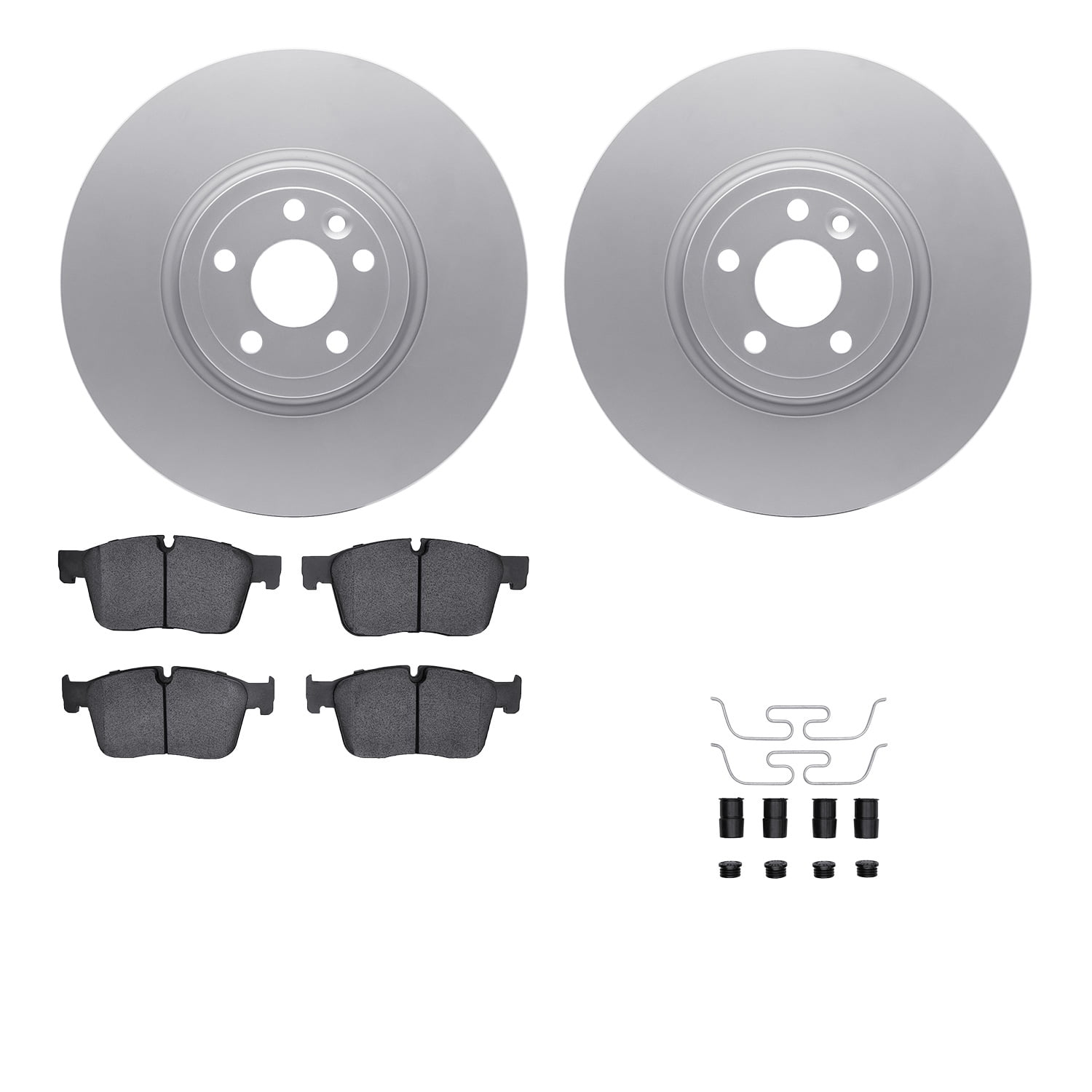 Dynamic Friction Company Front Geospec Brake Rotors with 5000 Advanced Brake Pads includes Hardware 4512-20061