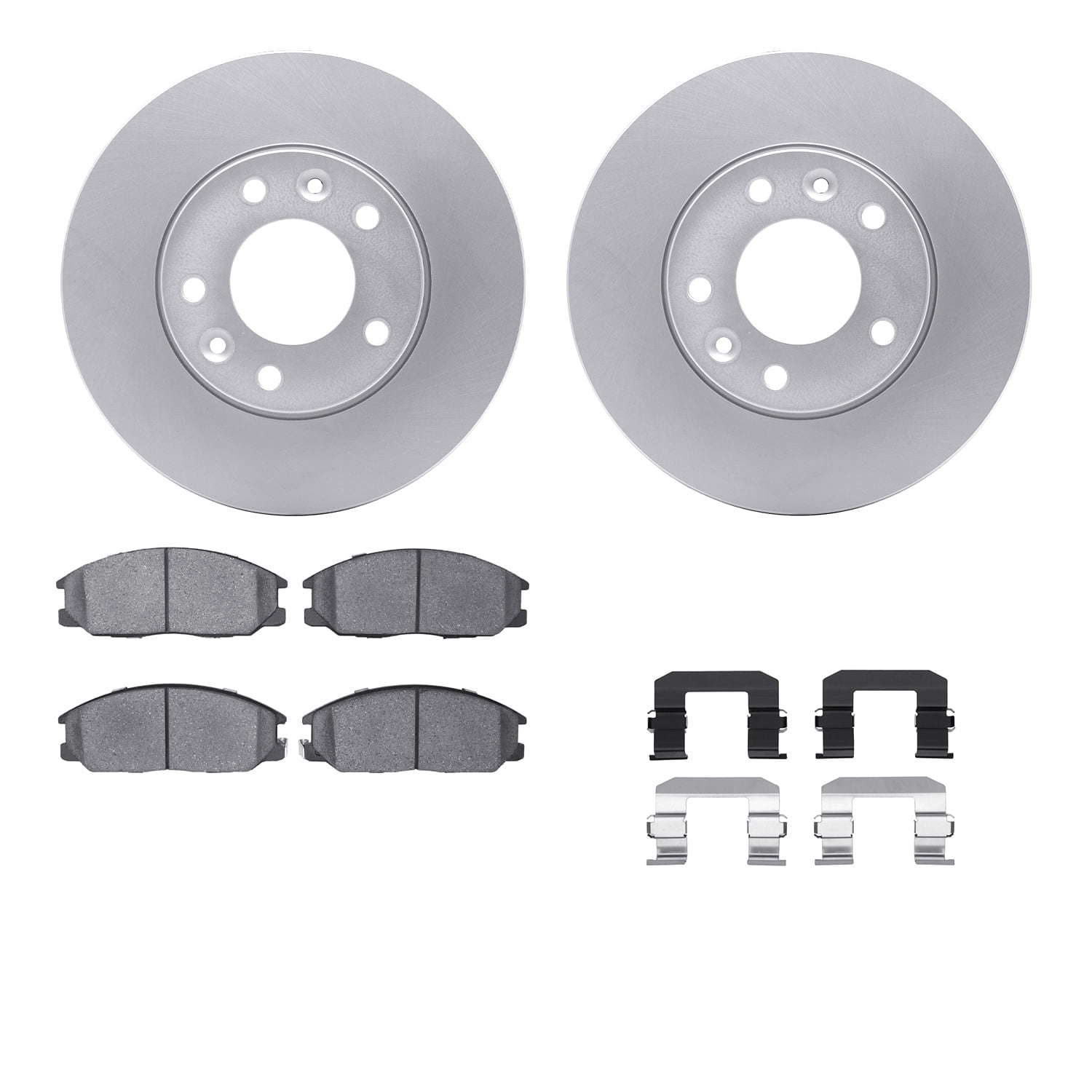 Dynamic Friction Company Front Geospec Brake Rotors with 5000 Advanced Brake Pads includes Hardware 4512-21062