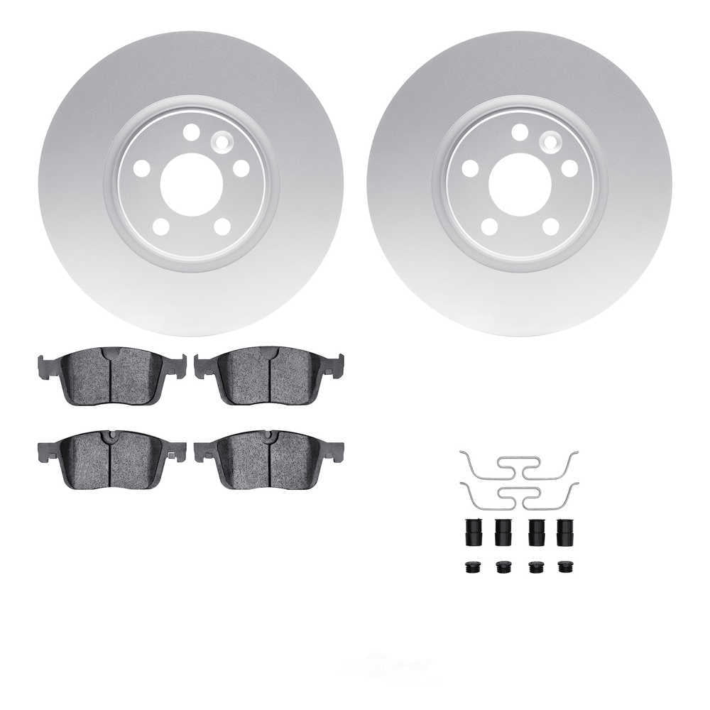 Dynamic Friction Company 4512-27114 DFC GEOSPEC Coated Rotors with 5000 Brake Pads - Ceramic and