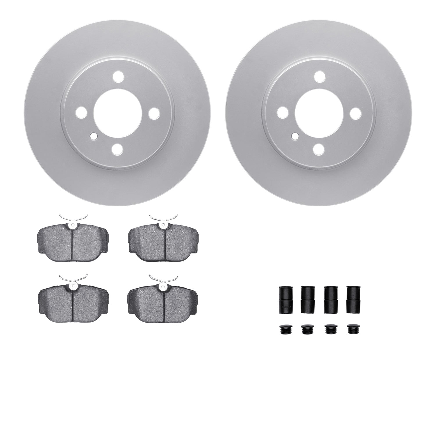 Dynamic Friction Company Front Geospec Brake Rotors with 5000 Advanced Brake Pads includes Hardware 4512-31141
