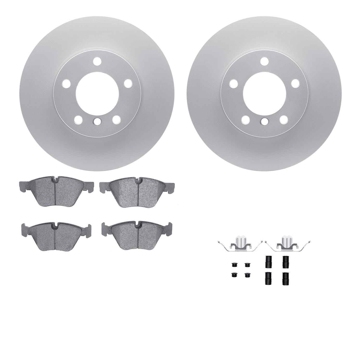 Dynamic Friction Company Front Geospec Brake Rotors with 5000 Advanced Brake Pads includes Hardware 4512-31201